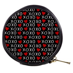 Xo Valentines Day Pattern Mini Makeup Bag by Valentinaart