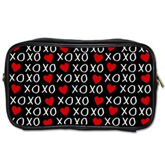 XO Valentines day pattern Toiletries Bag (One Side)