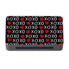 Xo Valentines Day Pattern Memory Card Reader With Cf by Valentinaart