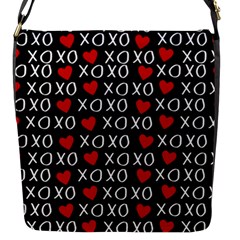 XO Valentines day pattern Flap Closure Messenger Bag (S)