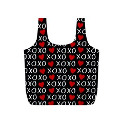 XO Valentines day pattern Full Print Recycle Bag (S)