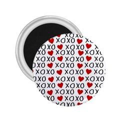 Xo Valentines Day Pattern 2 25  Magnets by Valentinaart