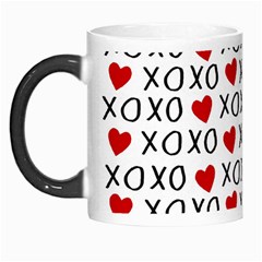 Xo Valentines Day Pattern Morph Mugs by Valentinaart