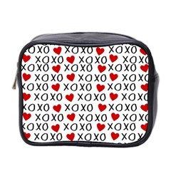 Xo Valentines Day Pattern Mini Toiletries Bag (two Sides) by Valentinaart