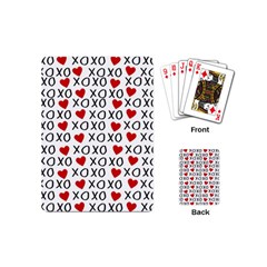 Xo Valentines Day Pattern Playing Cards (mini) by Valentinaart