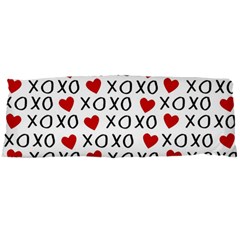 Xo Valentines Day Pattern Body Pillow Case Dakimakura (two Sides) by Valentinaart