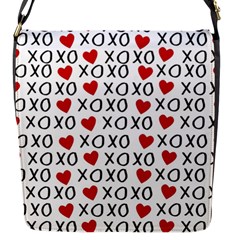 Xo Valentines Day Pattern Flap Closure Messenger Bag (s) by Valentinaart