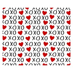 Xo Valentines Day Pattern Double Sided Flano Blanket (small)  by Valentinaart