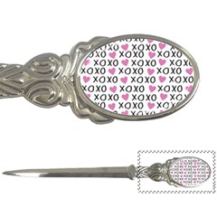 Xo Valentines Day Pattern Letter Opener by Valentinaart