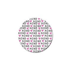 Xo Valentines Day Pattern Golf Ball Marker (10 Pack) by Valentinaart