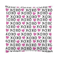 Xo Valentines Day Pattern Standard Cushion Case (two Sides) by Valentinaart