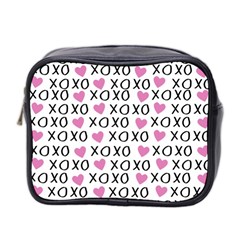 Xo Valentines Day Pattern Mini Toiletries Bag (two Sides) by Valentinaart