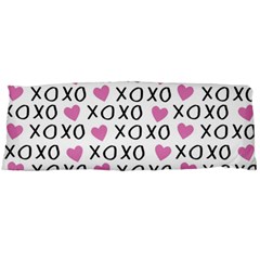 Xo Valentines Day Pattern Body Pillow Case (dakimakura) by Valentinaart