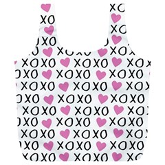 Xo Valentines Day Pattern Full Print Recycle Bag (xl) by Valentinaart