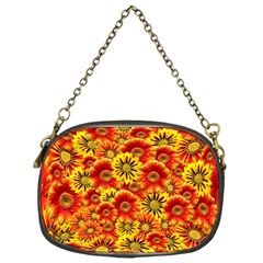 Brilliant Orange And Yellow Daisies Chain Purse (one Side) by retrotoomoderndesigns