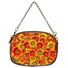 Brilliant Orange And Yellow Daisies Chain Purse (two Sides) by retrotoomoderndesigns