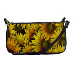 Surreal Sunflowers Shoulder Clutch Bag by retrotoomoderndesigns