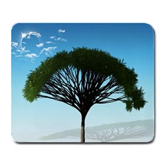 Tree And Blue Sky Large Mousepads by LoolyElzayat