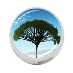 Tree And Blue Sky 4-port Usb Hub (two Sides) by LoolyElzayat