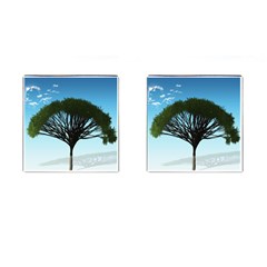 Tree And Blue Sky Cufflinks (square) by LoolyElzayat