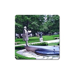 Shakespeare Garden Stratford Square Magnet by Riverwoman