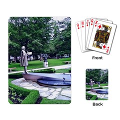 Shakespeare Garden Stratford Playing Cards Single Design by Riverwoman