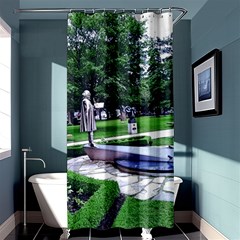 Shakespeare Garden Stratford Shower Curtain 36  X 72  (stall)  by Riverwoman