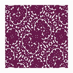 Magenta And White Abstract Print Pattern Medium Glasses Cloth (2-side) by dflcprintsclothing