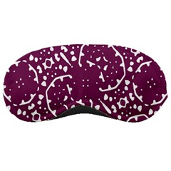 Magenta And White Abstract Print Pattern Sleeping Masks