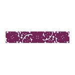 Magenta And White Abstract Print Pattern Flano Scarf (Mini) Front