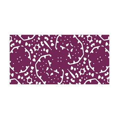 Magenta And White Abstract Print Pattern Yoga Headband