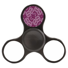 Magenta And White Abstract Print Pattern Finger Spinner