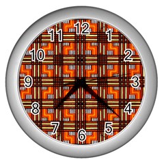 Grammer 8 Wall Clock (silver) by ArtworkByPatrick