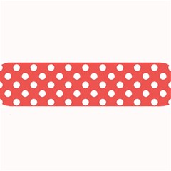 Red White Polka Dots Large Bar Mats by retrotoomoderndesigns