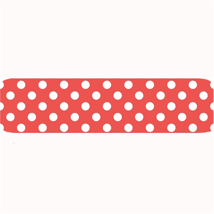 Red White Polka Dots Large Bar Mats