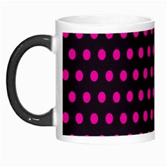 Pink Black Polka Dots Morph Mugs