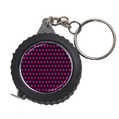 Pink Black Polka Dots Measuring Tape by retrotoomoderndesigns