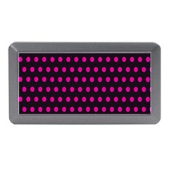 Pink Black Polka Dots Memory Card Reader (Mini)