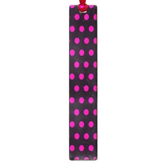 Pink Black Polka Dots Large Book Marks