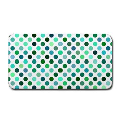 Shades Of Green Polka Dots Medium Bar Mats by retrotoomoderndesigns