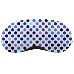 Shades Of Blue Polka Dots Sleeping Masks by retrotoomoderndesigns