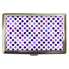 Shades Of Purple Polka Dots Cigarette Money Case by retrotoomoderndesigns