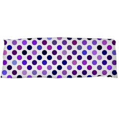 Shades Of Purple Polka Dots Body Pillow Case (dakimakura) by retrotoomoderndesigns