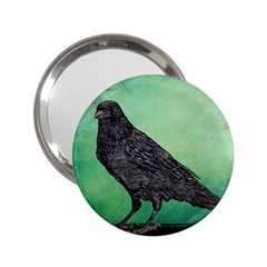 Raven - In Green - 2 25  Handbag Mirrors by WensdaiAmbrose