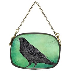 Raven - In Green - Chain Purse (one Side) by WensdaiAmbrose