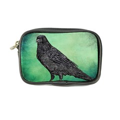 Raven - In Green - Coin Purse by WensdaiAmbrose