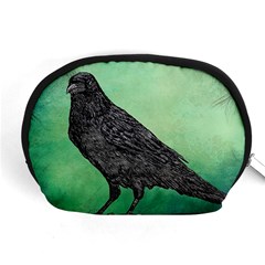 Raven - In Green - Accessory Pouch (medium) by WensdaiAmbrose