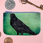 Raven - In Green - Large Coin Purse Front