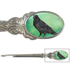 Raven - In Green - Letter Opener by WensdaiAmbrose