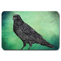 Raven - In Green - Large Doormat  by WensdaiAmbrose